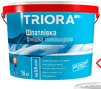 Шпаклівка 1,5 кг фінішна тонкошарова ТМ TRIORA